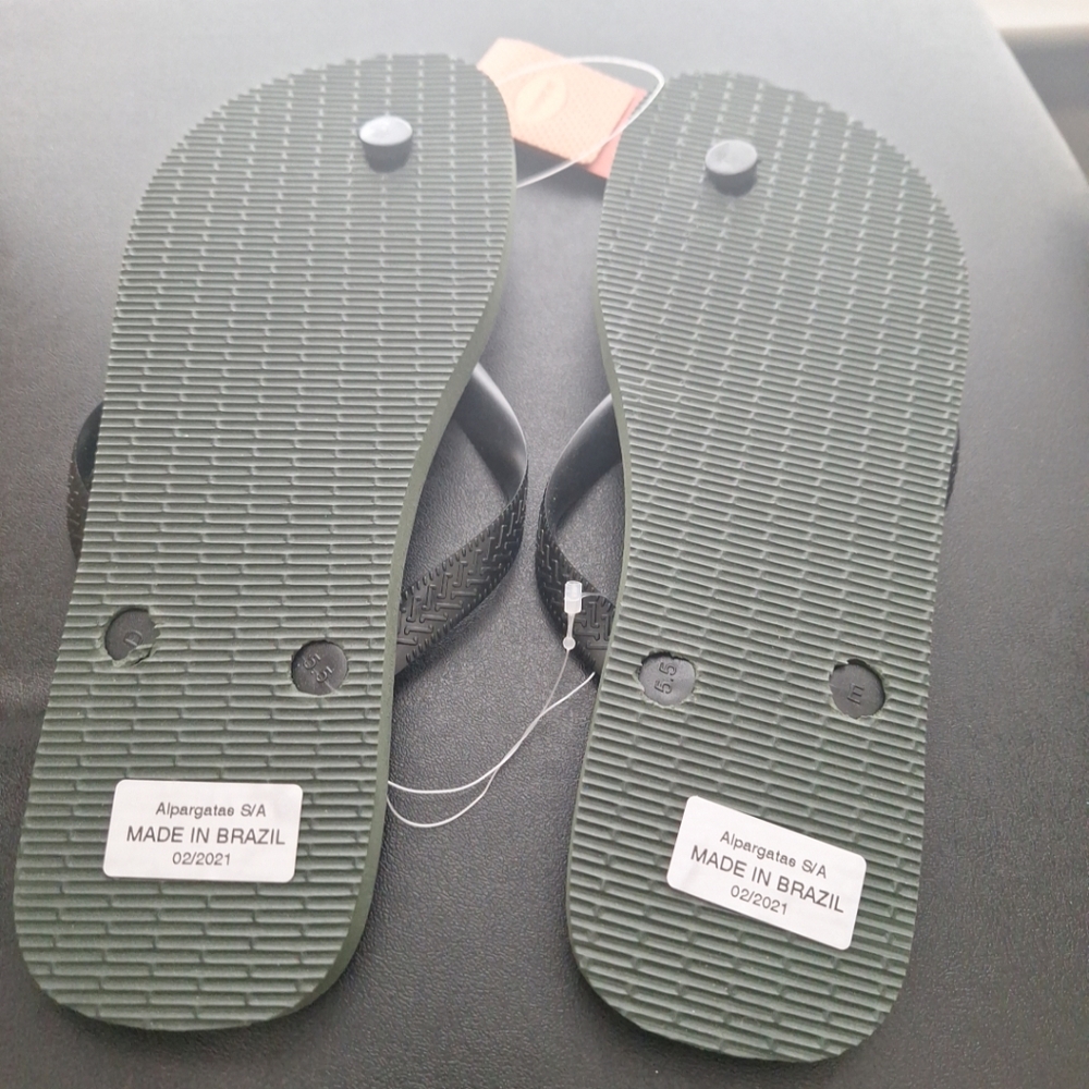 havaianas Men's Top Camo Flip Flop Sandal, Olive Green, US 9-10 - Picture 6 of 6